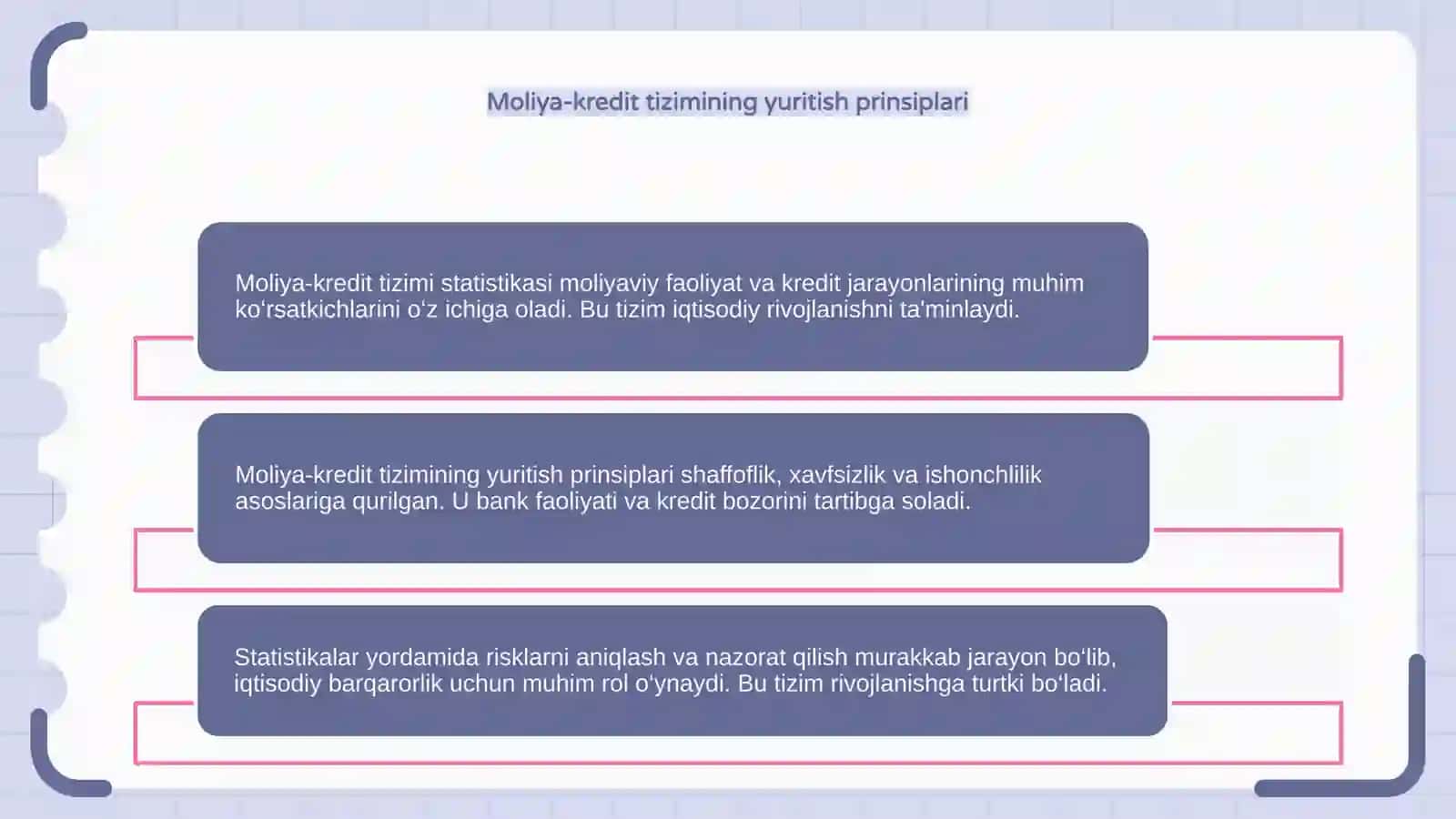 Moliya-kredit tizimi statistikasi 4