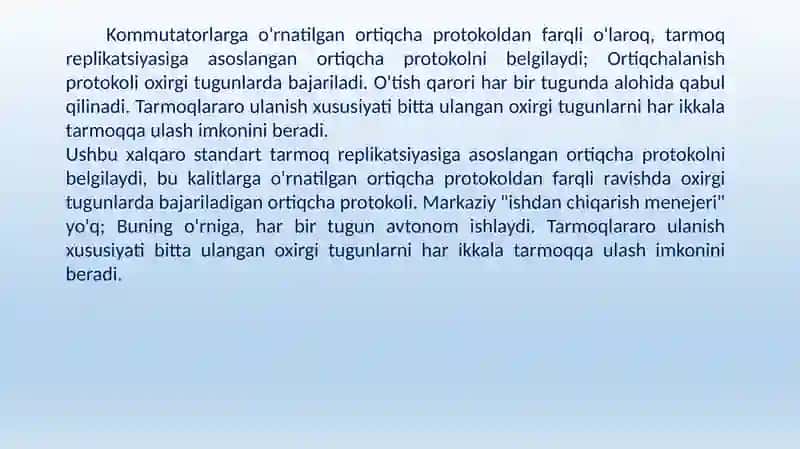 Sanoattarmoqlari protokollari va standartlari 4