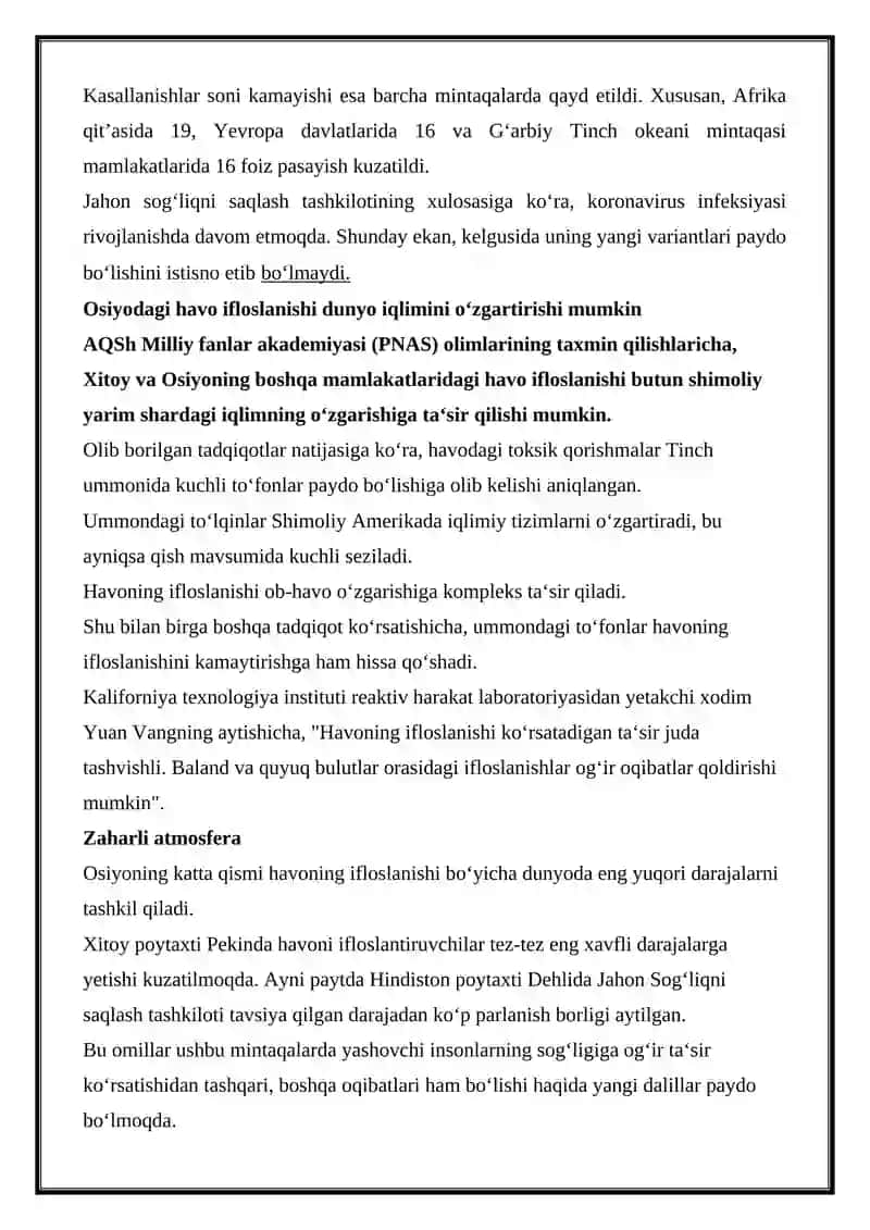 O'pka saratoni va havo ifloslanishi 4