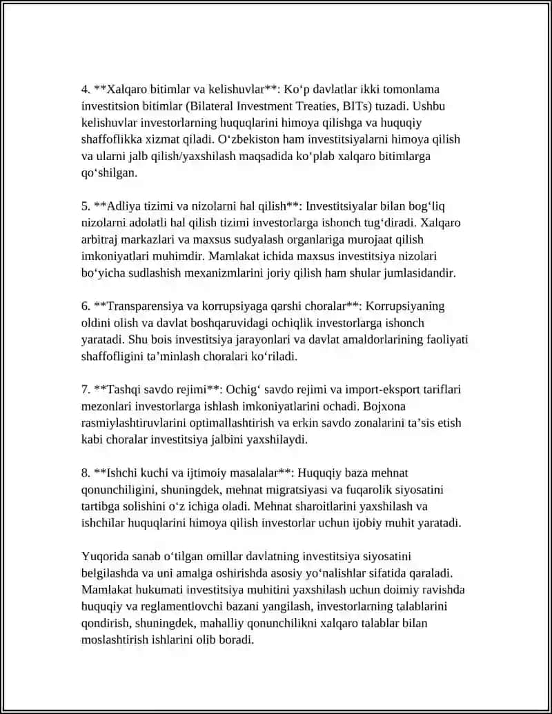 INVESTITSIYA FAOLIYATINI RAG‘BATLANTIRISH OMILLARI 4