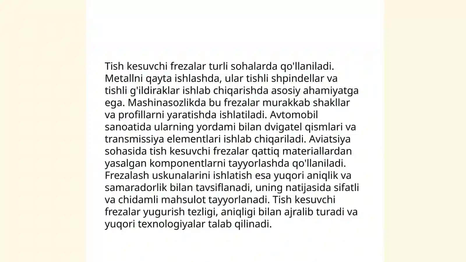 Tish kesuvchi frezalar 4