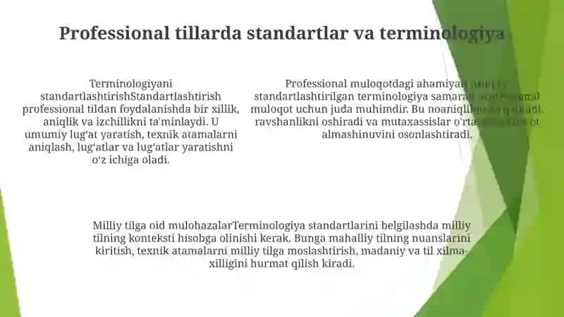 Professional Tillar Va Ularning Milliy Tilda Asosiy Xususiyatlari 4