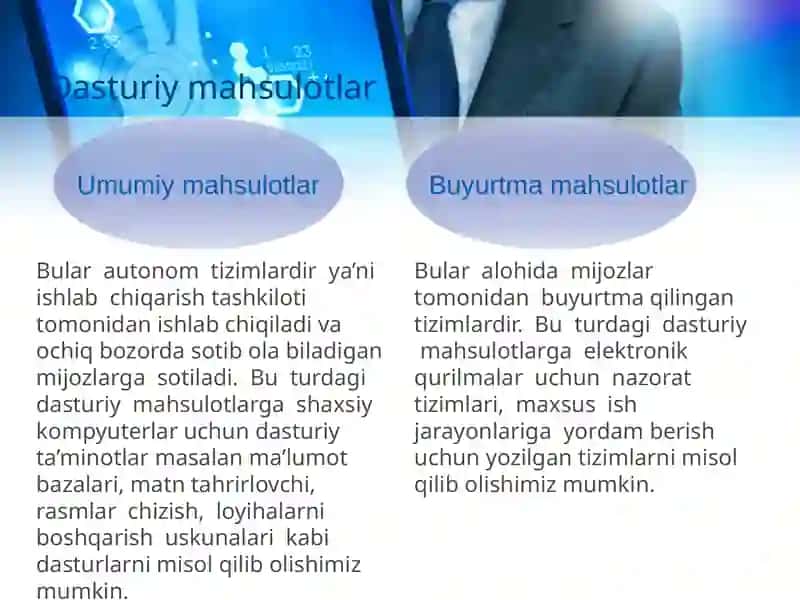 Dasturiy ta’minot va dasturiy ta’minot injiniringi Dasturiy ta’minоt (DT)ni yaratish jarayoniga kirish. 4