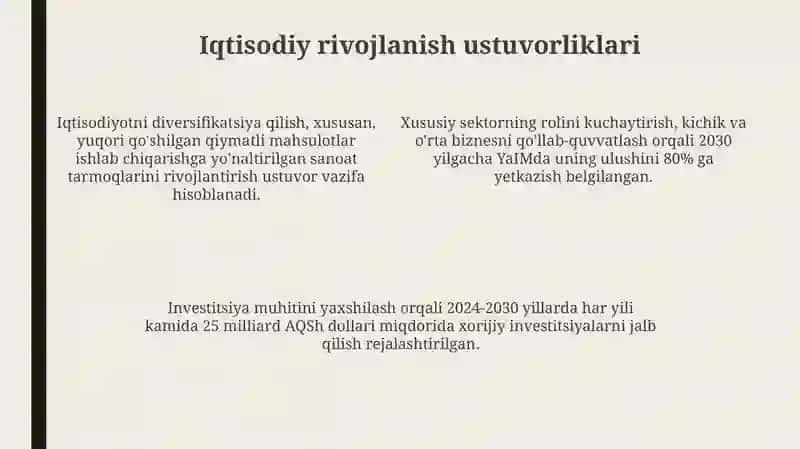 "Oʻzbekiston-2030" strategiyasi 4