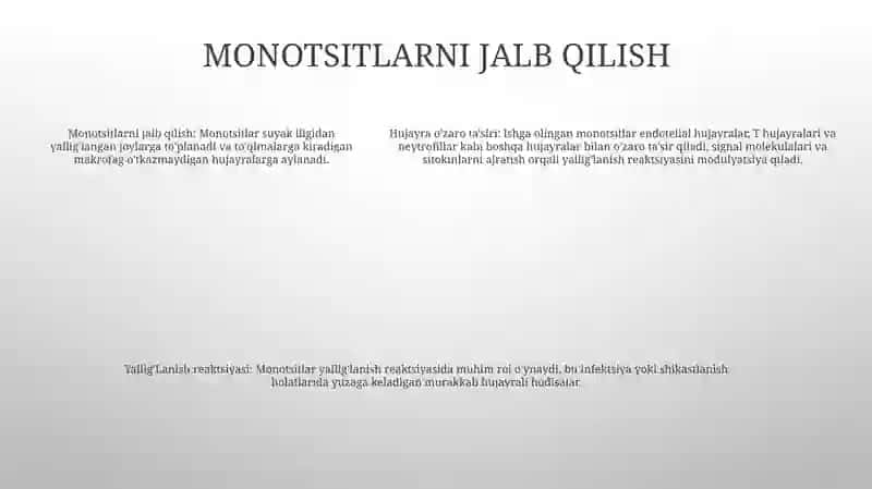 Yallig'LanishReaksiyasi VaqtidaHujayralarningO'zaroTasiri 4