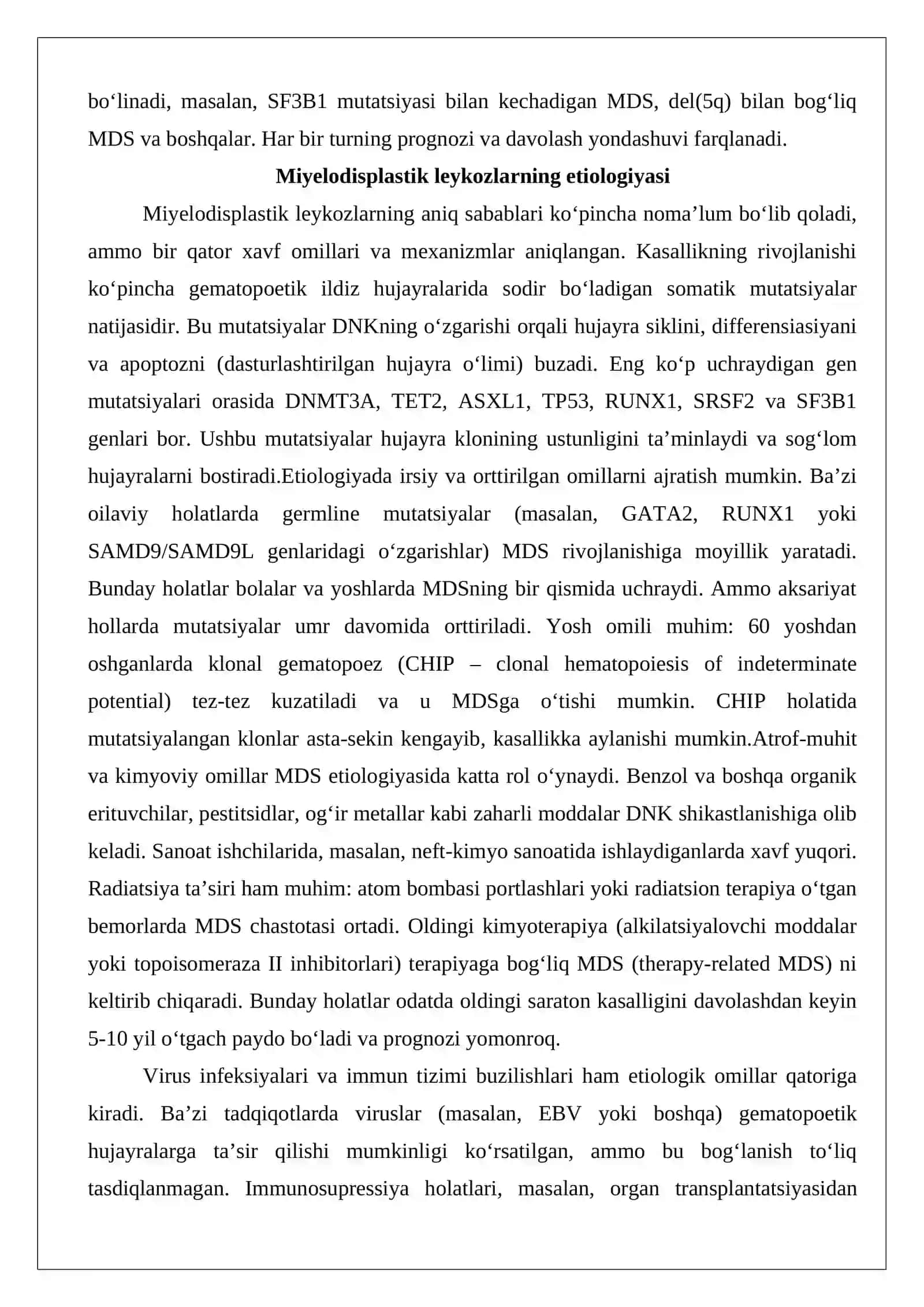 Miyelodisplastik leykozlar 4