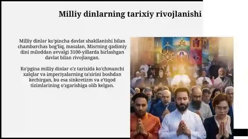 Milliy dinlar 4