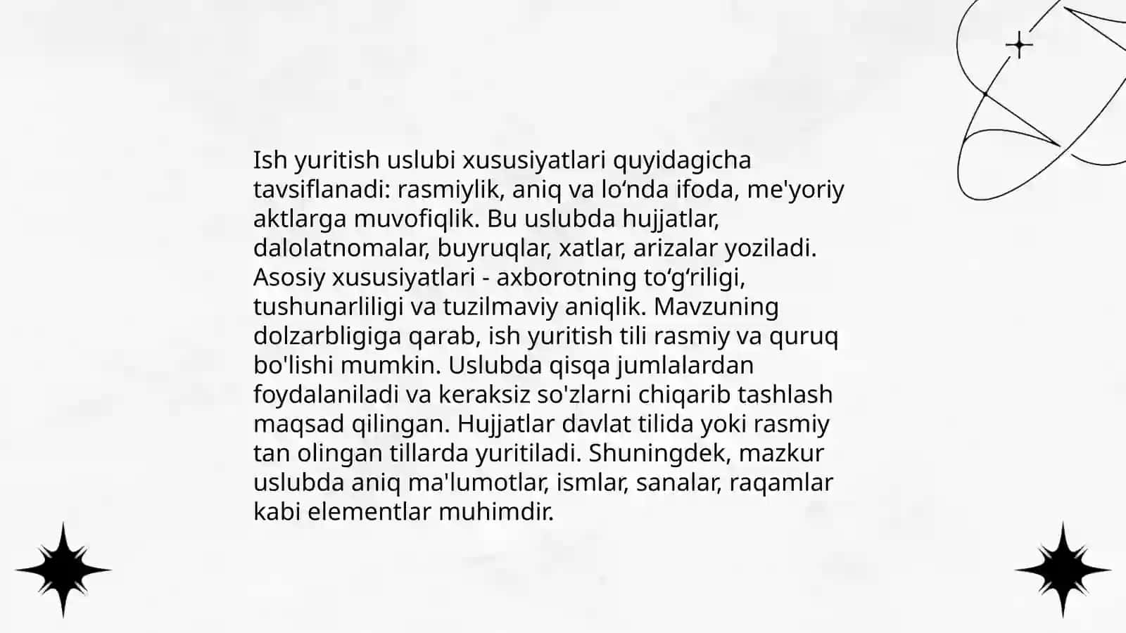 Ish Yuritish Tili va Uslubi 4