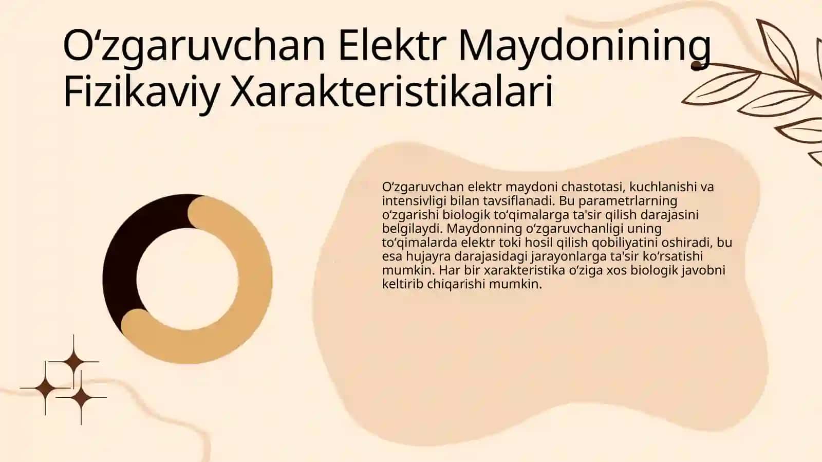 Organizmga oʻzgaruvchan elektr maydon bilan ta'sir etish 4
