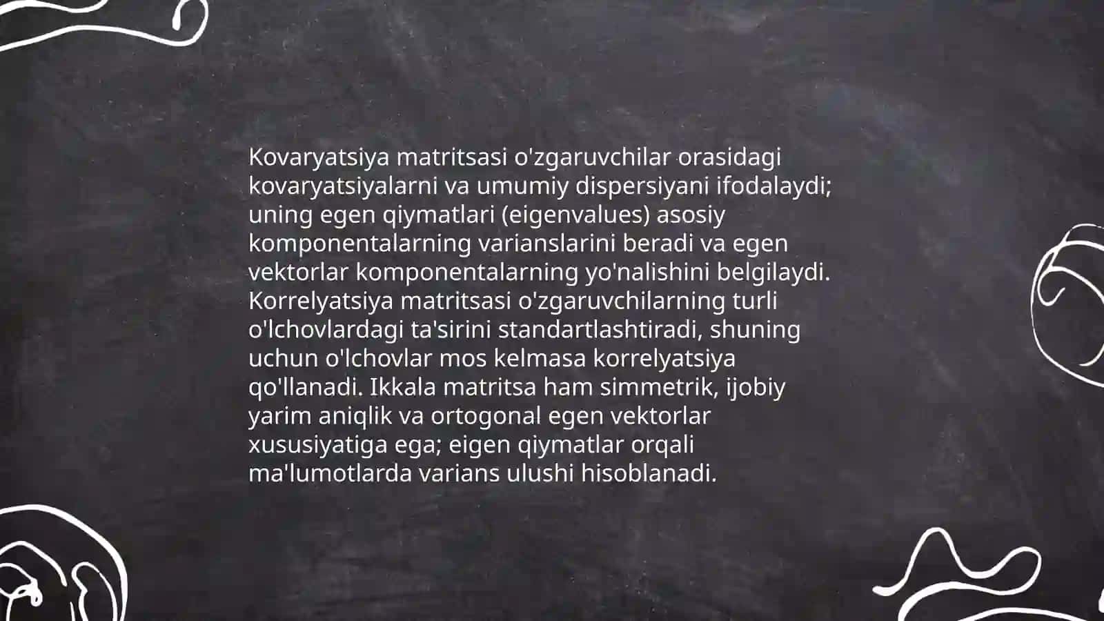 Asosiy komponent usuli (PCA) 4
