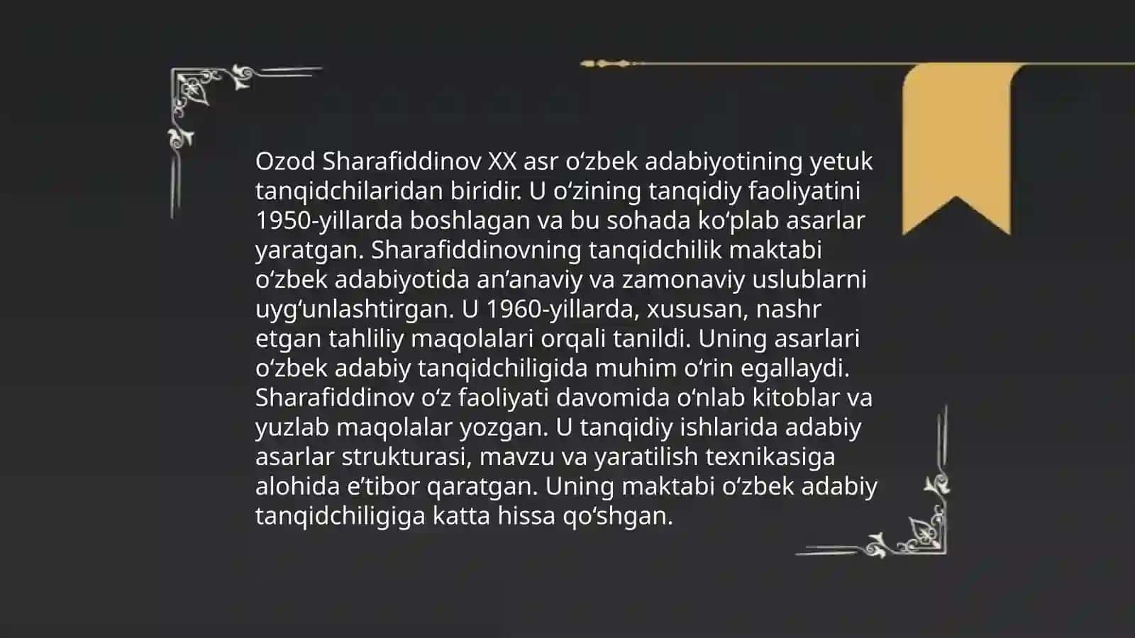 Istiqlol Davri Tanqidchiligi 4