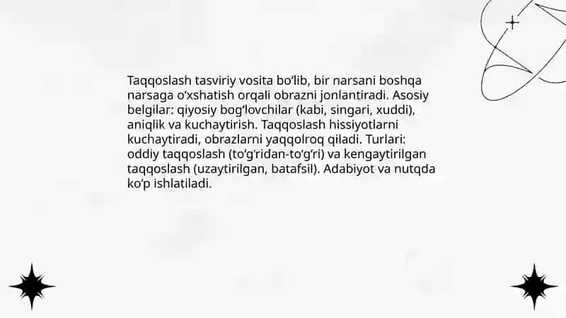 Tilning tasviriy vositalari 4