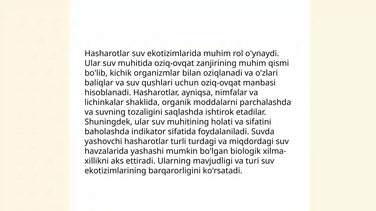 Suv muhitida yashovchi hasharotlar 4