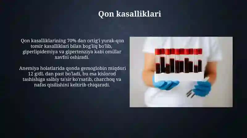 Qon biokimyosi, qon tarkibi 4