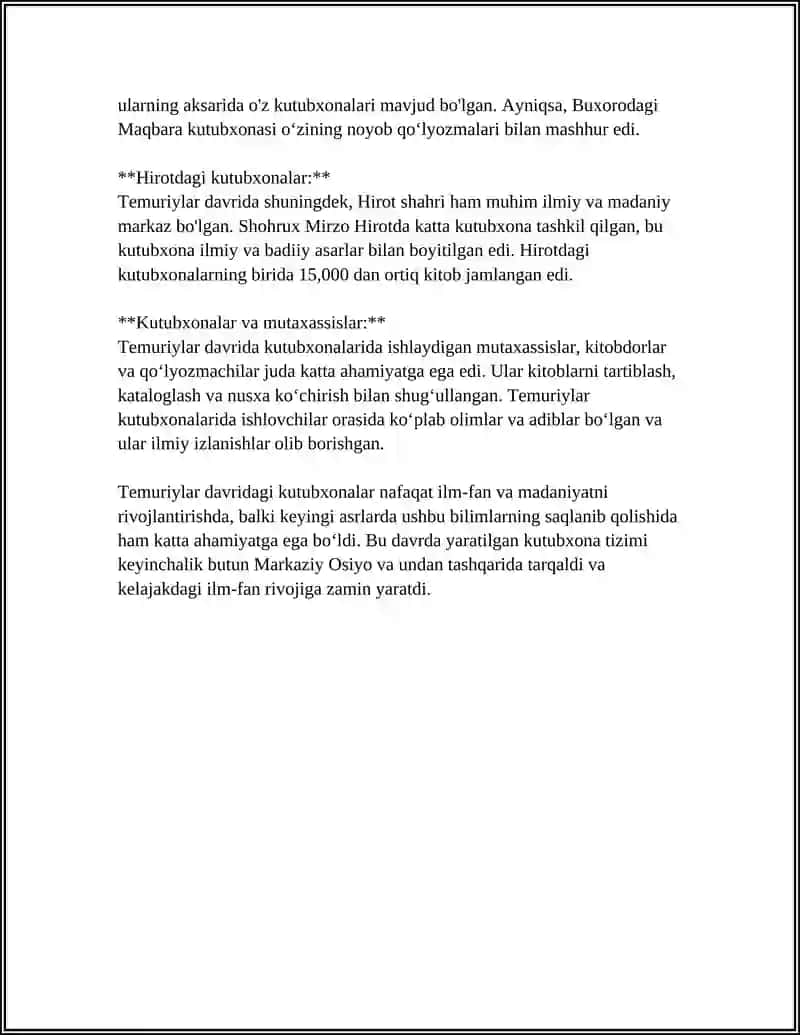 TEMURIYLAR DAVRIDA BIBLIOGRAFIYA 4
