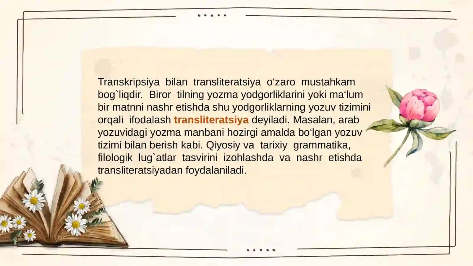 Transkripsiyava;olarning turlari va mahiyati 4