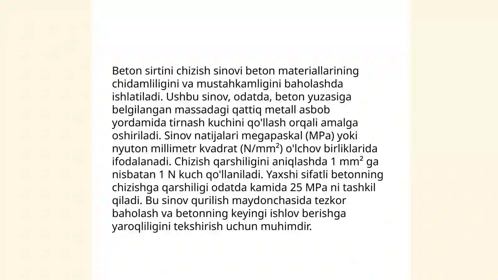 Beton mustahkamligini buzmasdan aniqlash usullari 4