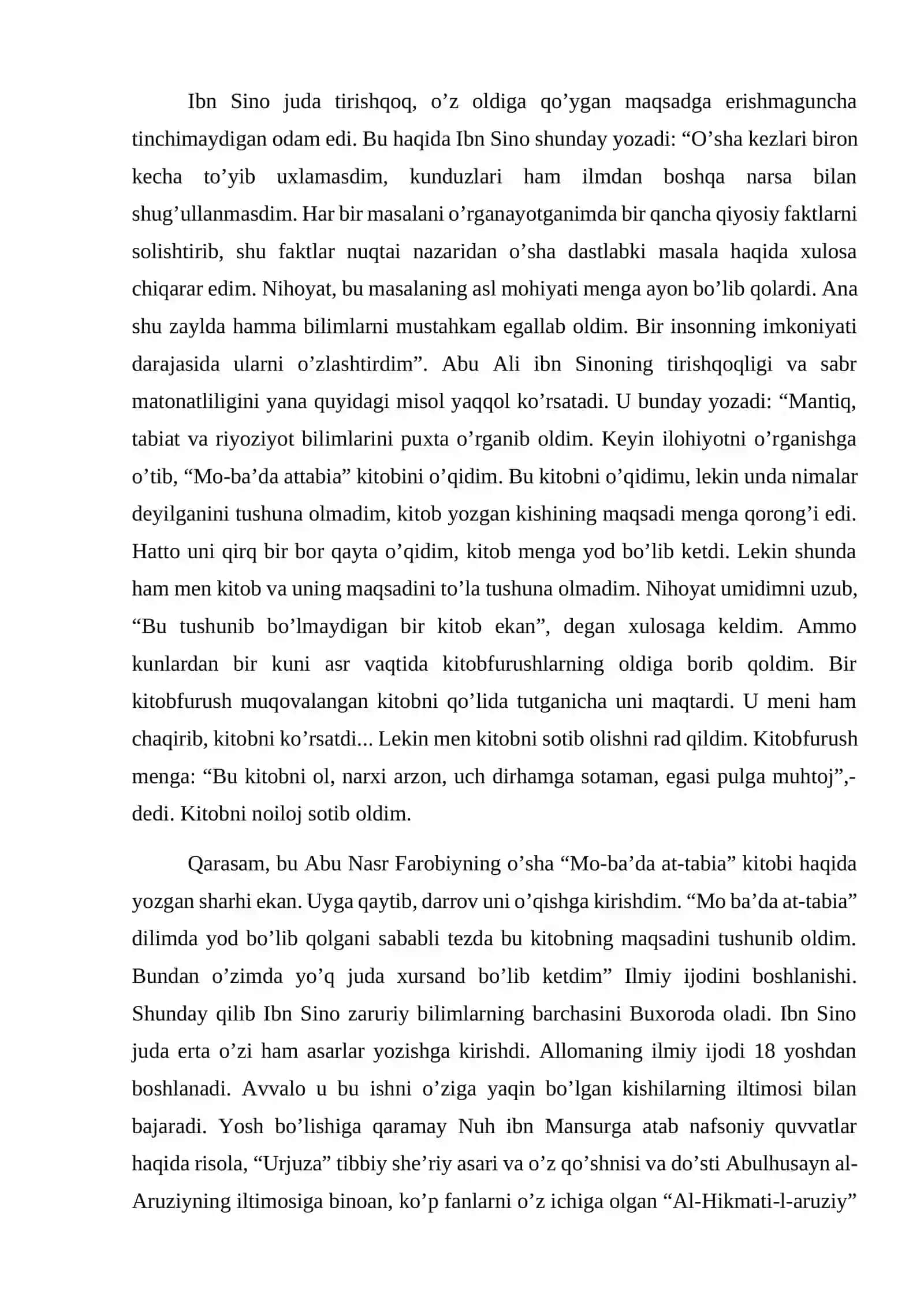 Abu Ali Ibn Sino falsafiy qarashlari 4