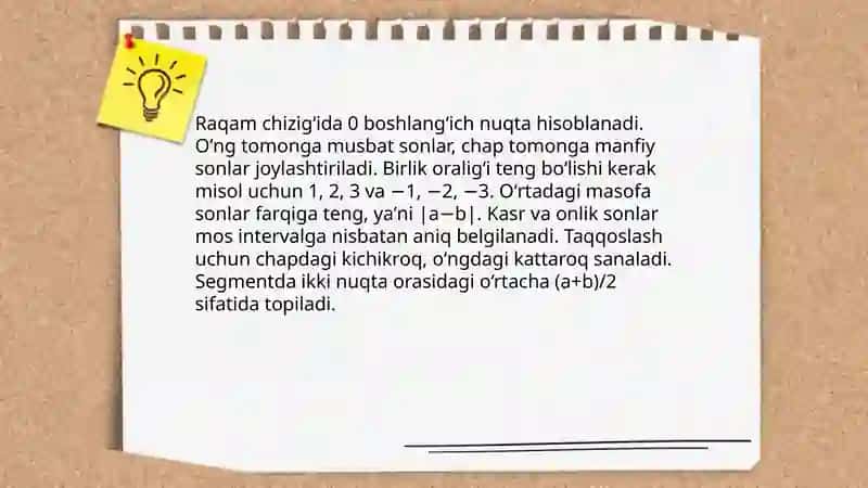 Musbat va manfiy sonlar 4