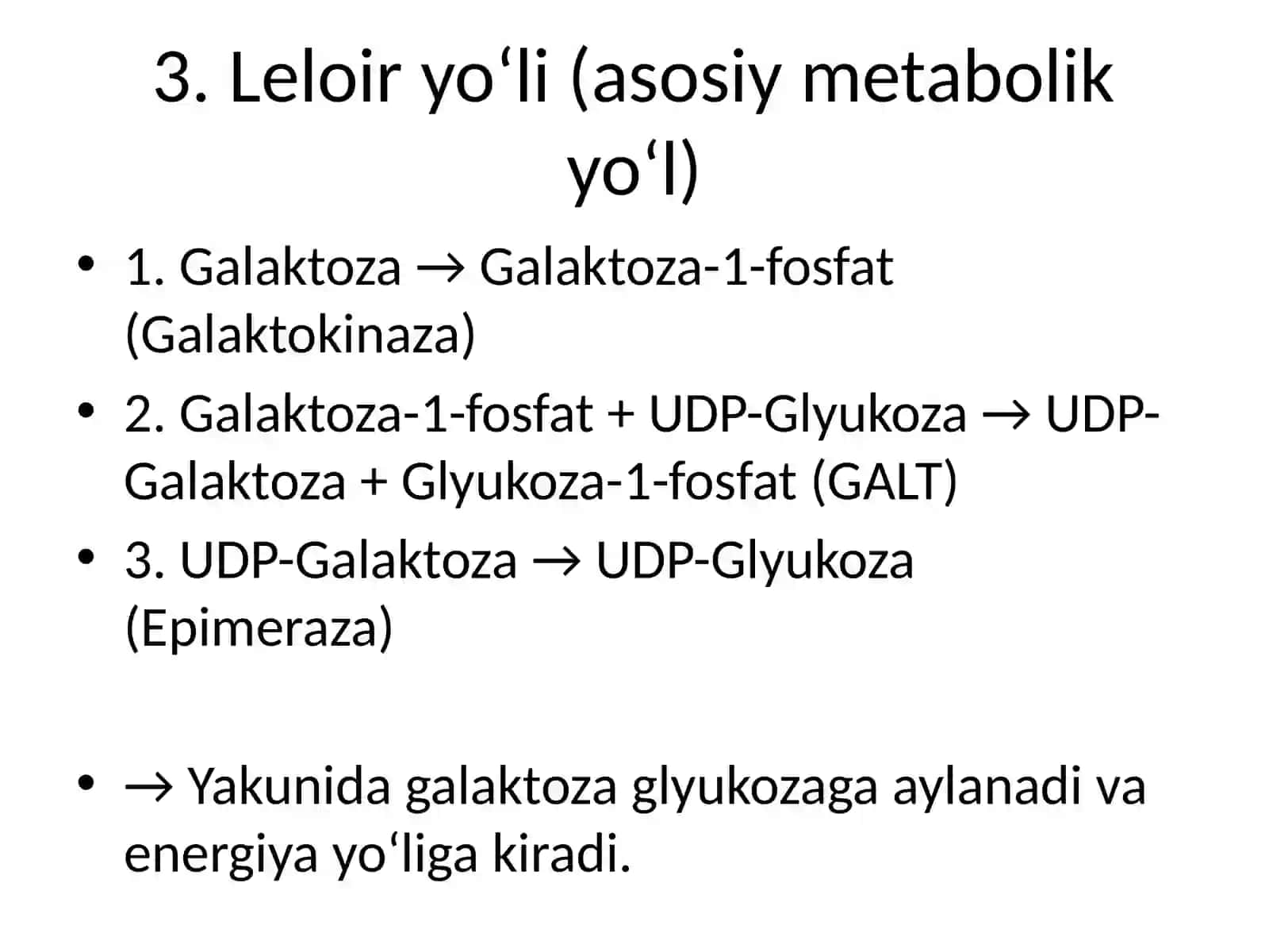 Galaktoza metabolizmi 4