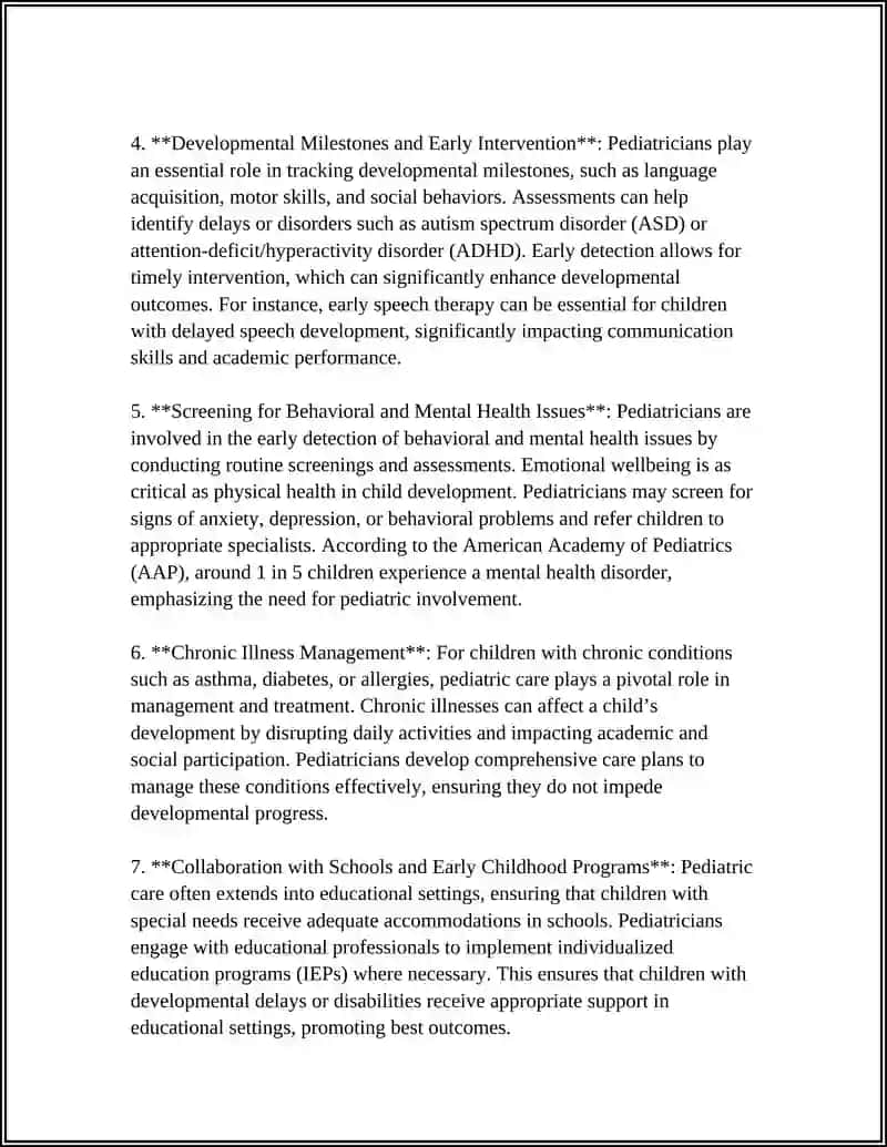 Pediatrics in Child Development 4