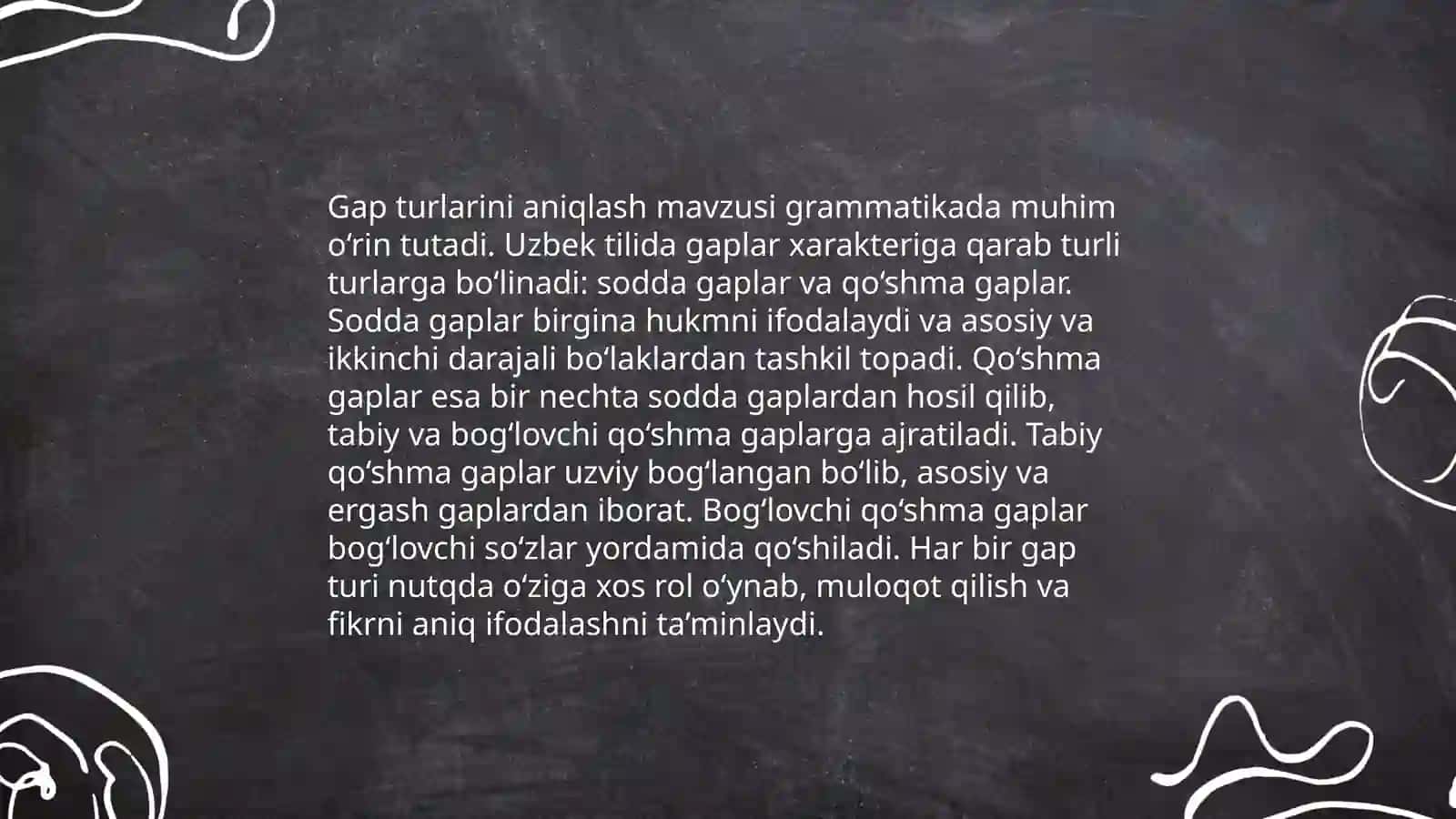 Gap Tuzilishi va Tarkibi 4