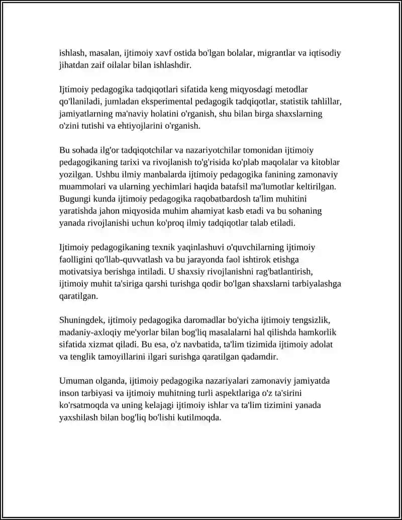 Ijtimoiy Pedagogika Tushinchasi 4
