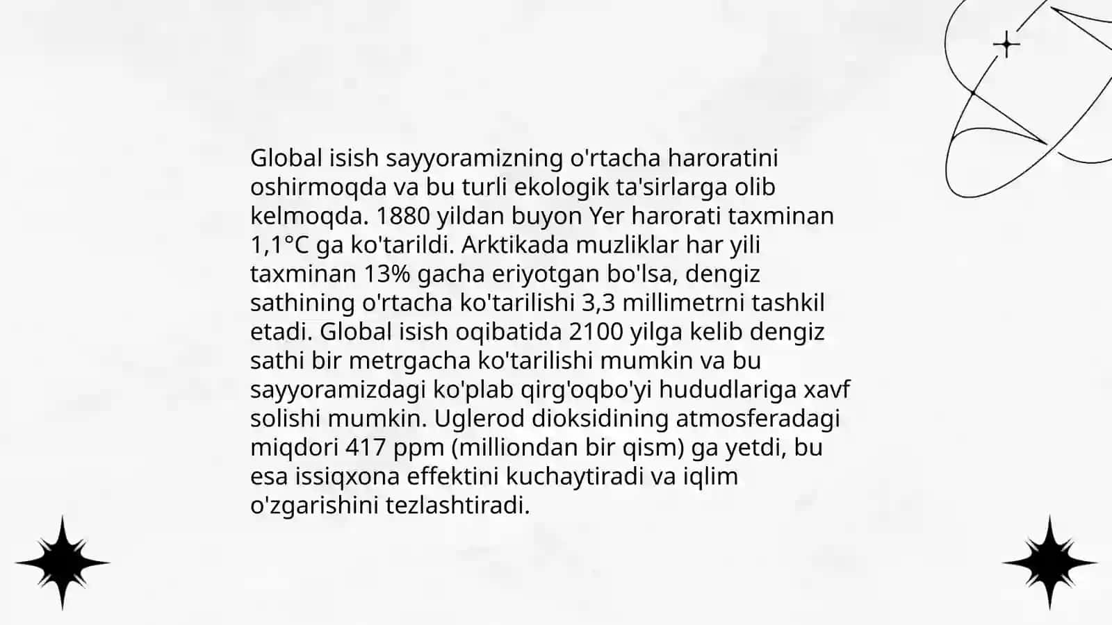 Iqlim o'zgarishi va atrof muhit 4