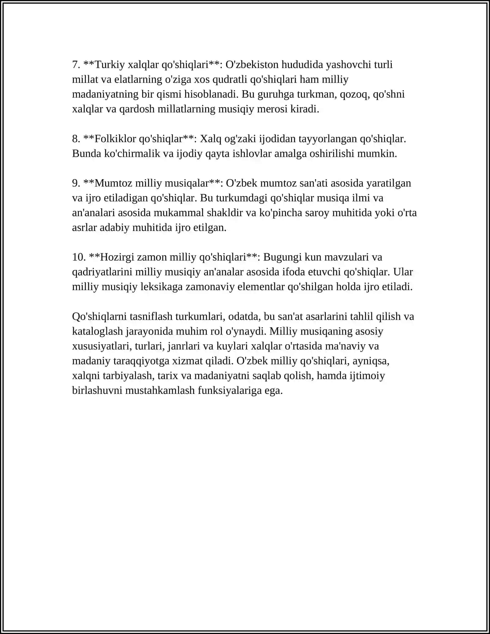 ÔZBEK XALQ QÔSHIQLARINING TASNIFI MASALALARI 4