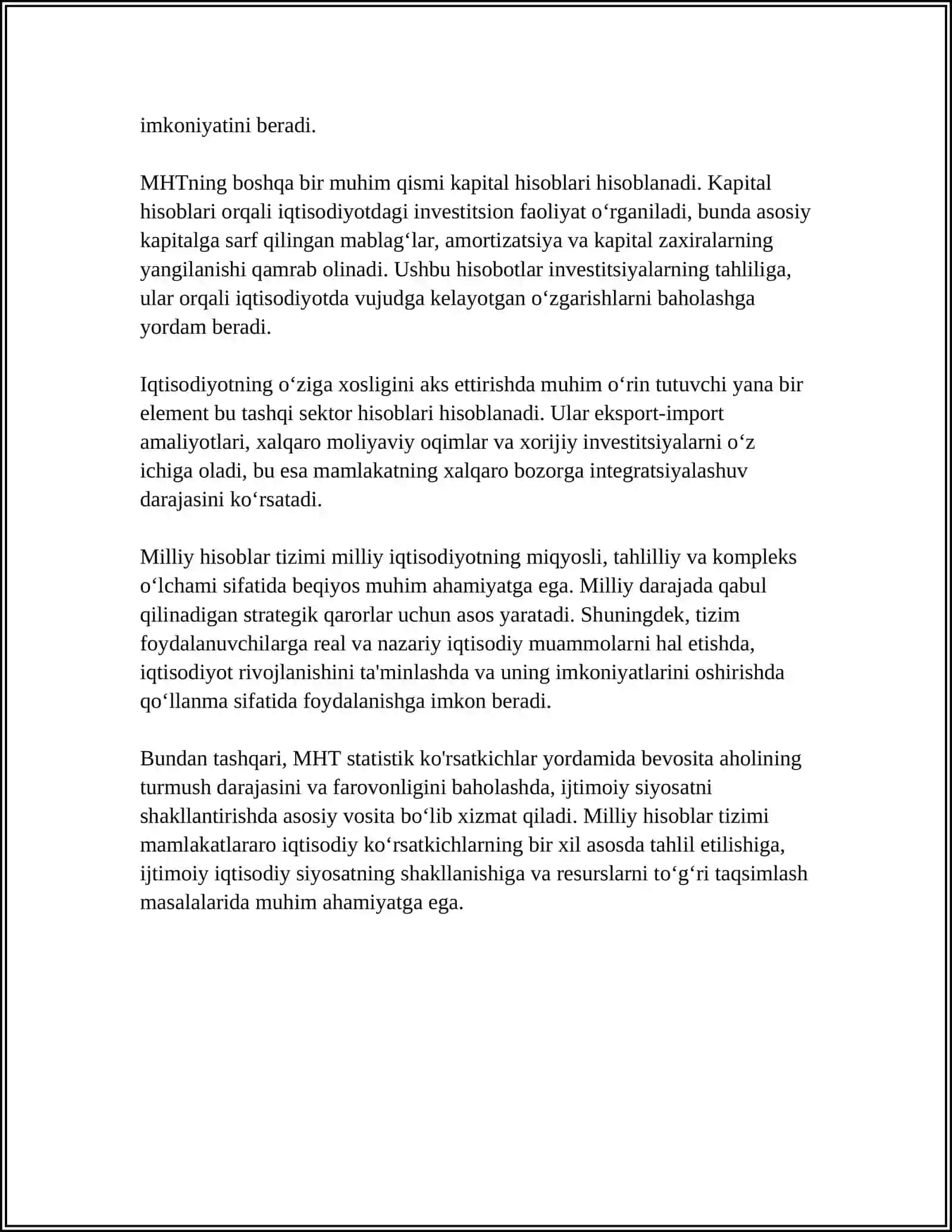 MILLIY HISOBLAR TIZIMI VA VUJUDGA KELISHI ASOSIY TUSHUNCHALARI 4