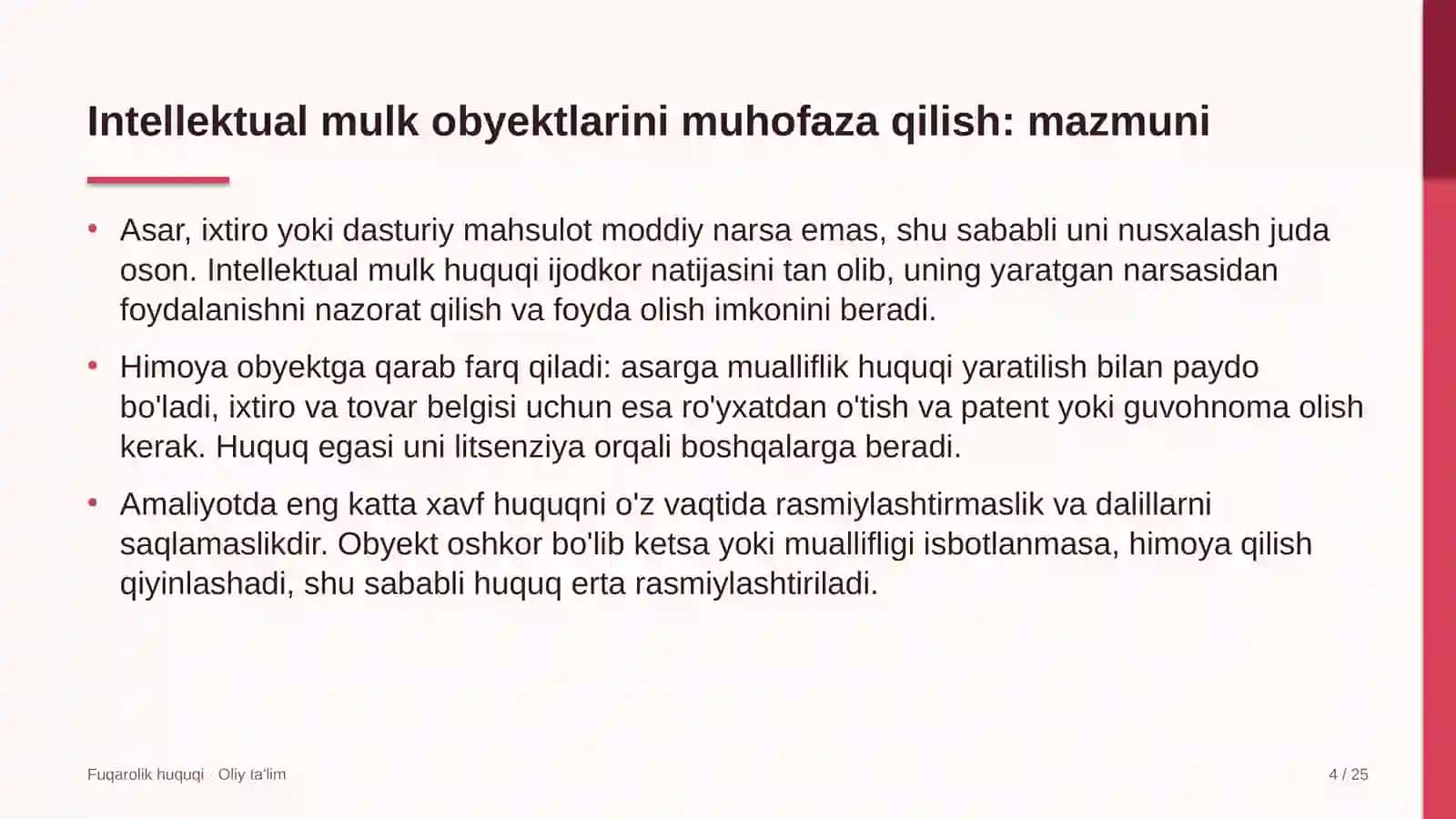 Magistral elektr tarmoqlarida intellektual mulk obyektlarini huquqiy muhofaza qilish 4