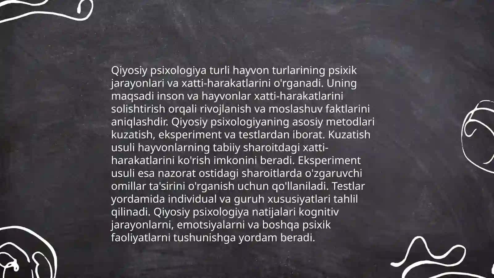 Qiyosiy psixologiya 4