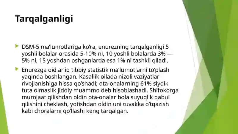 Bolalardagi siydik tuta olmaslik (enurez) 4