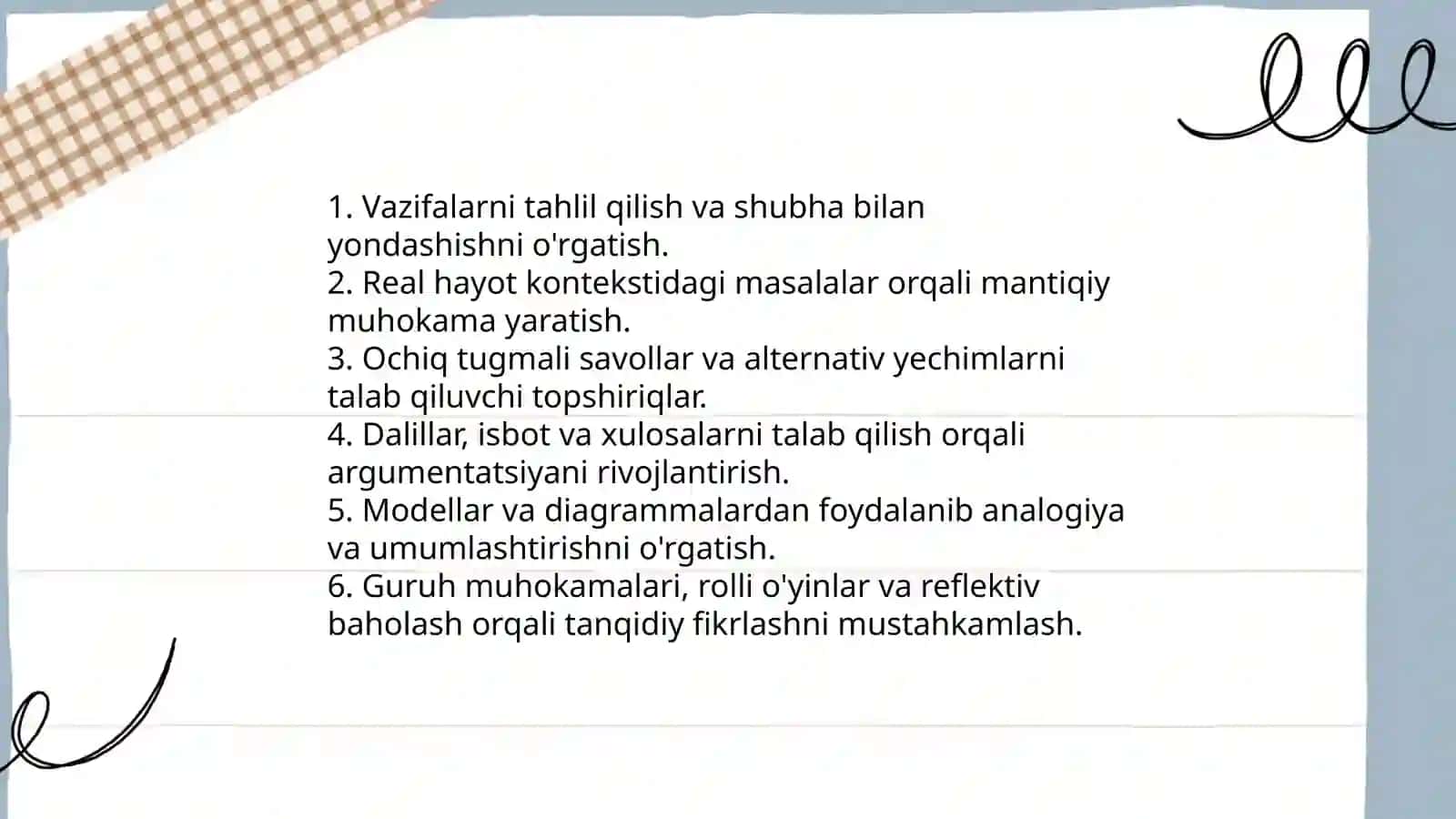 Mantiqiy tanqidiy fikrlash savodxonligi 4
