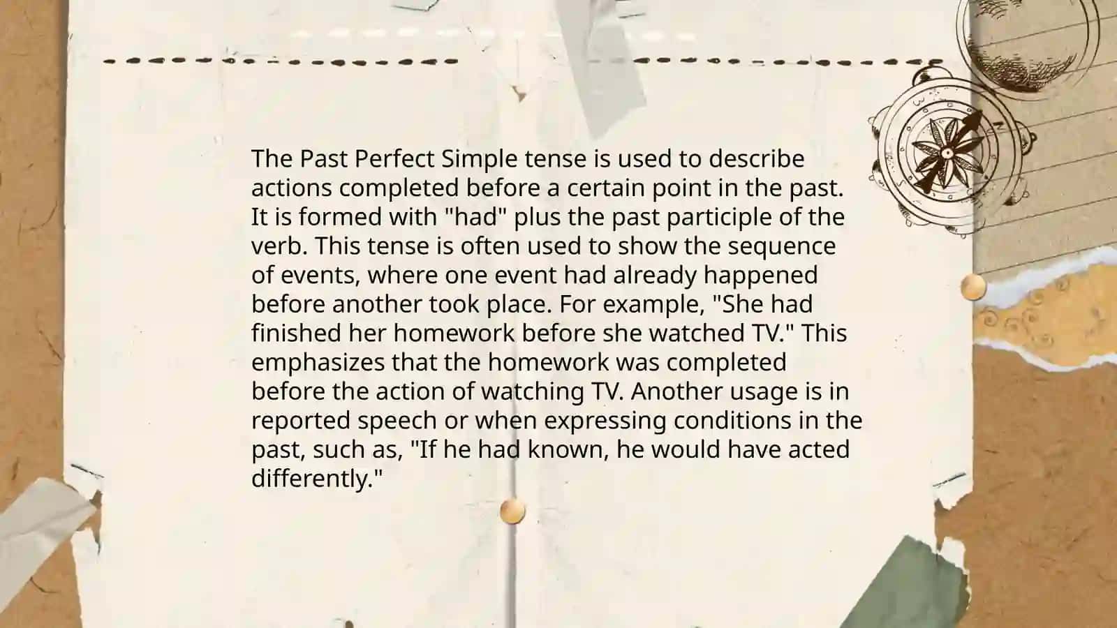 Past Perfect Simple 4