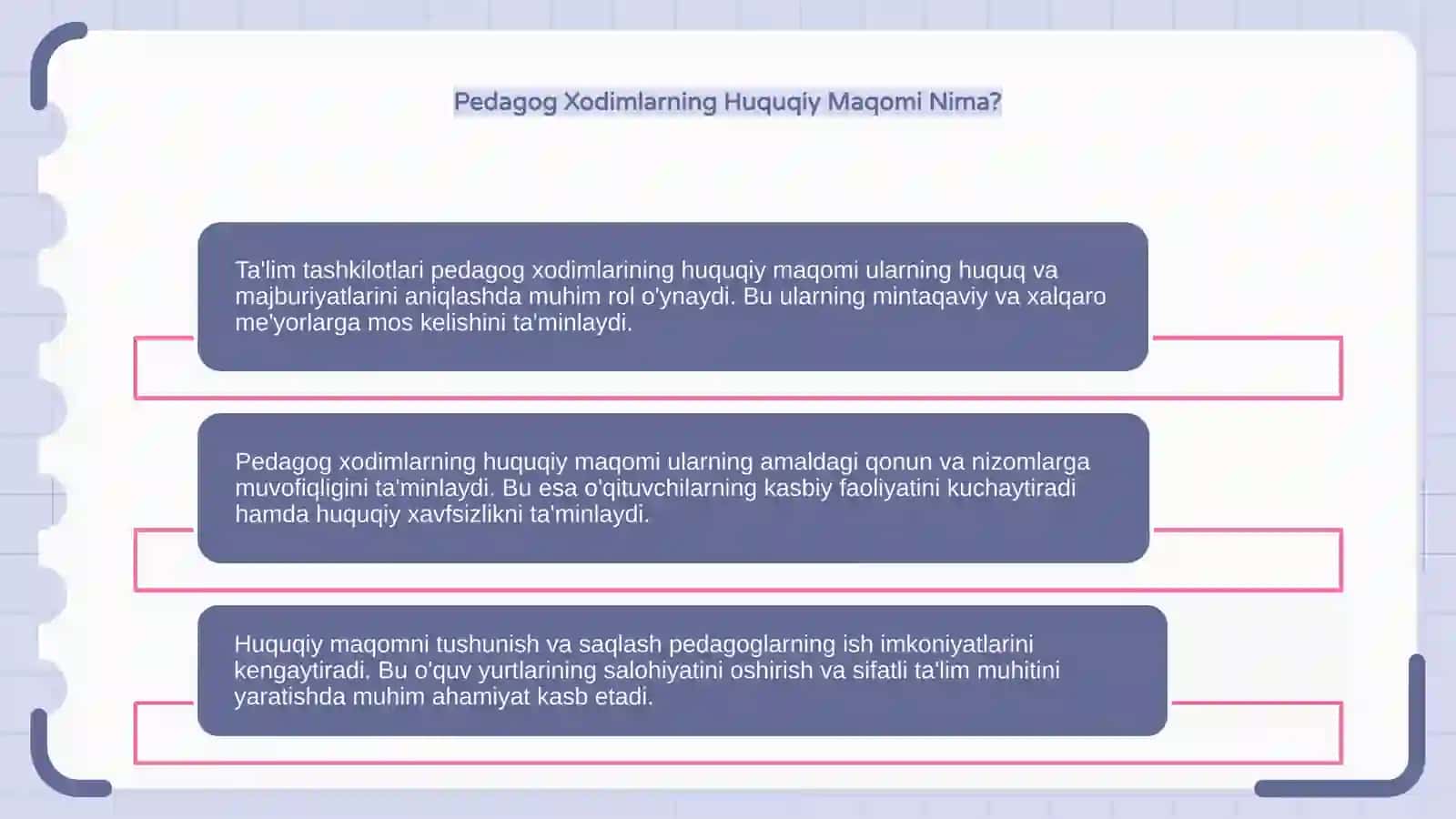 Pedagog Xodimlarining Huquqiy Asoslari 4