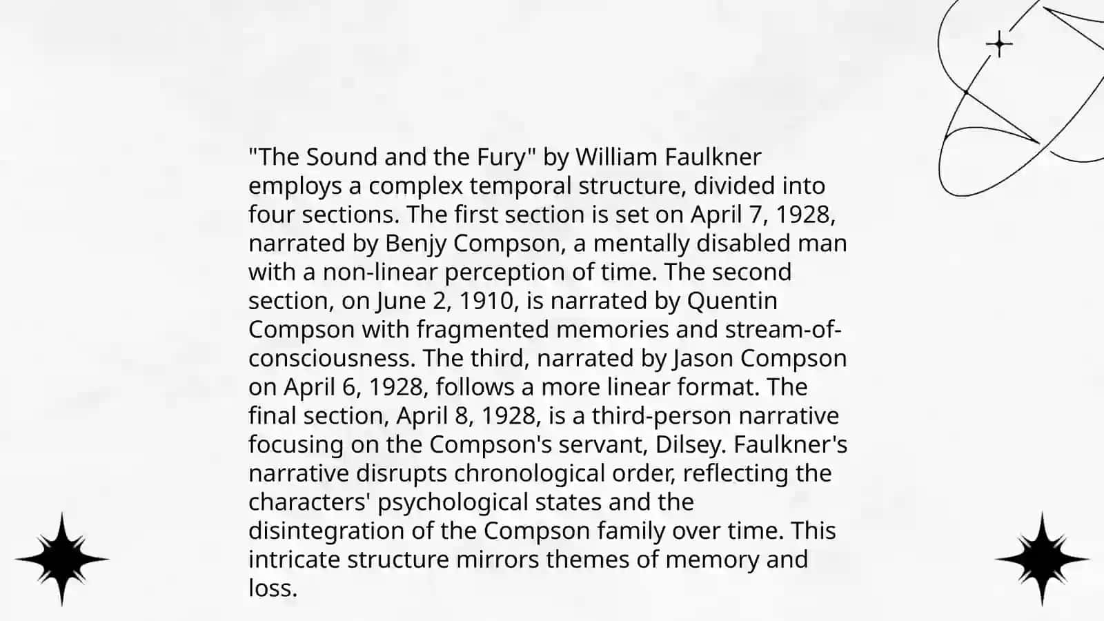 Stream of Consciousness in Faulkner's Narratives 4