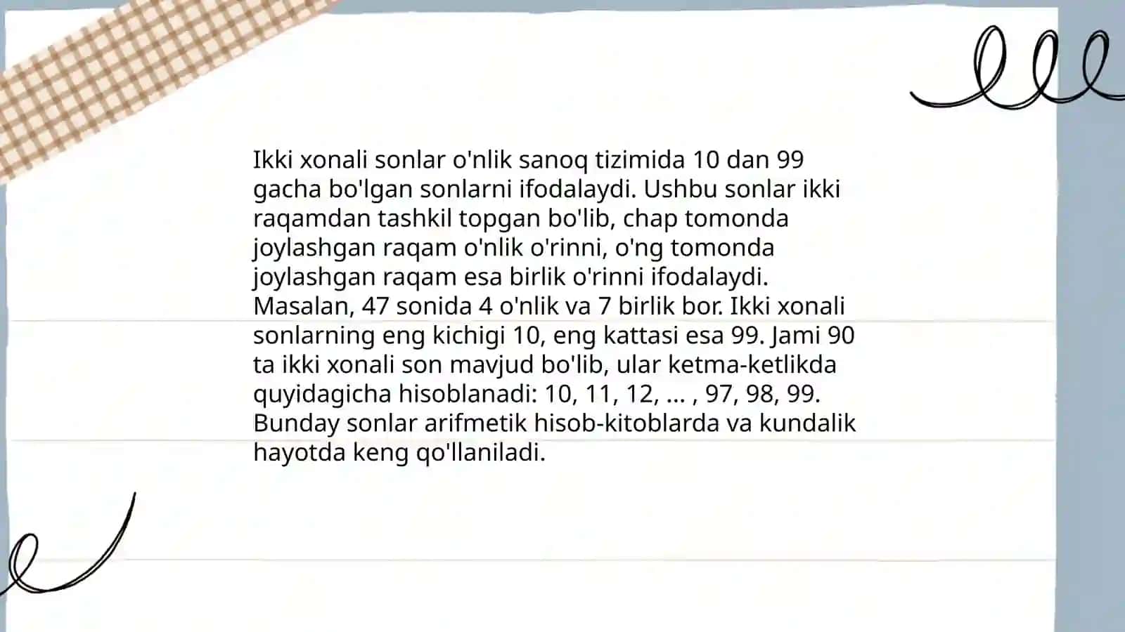 Elementar matematika davri 4