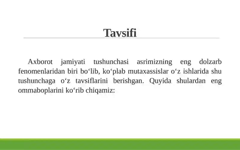 Axborot Jamiyati va Uning Istiqbollari 4