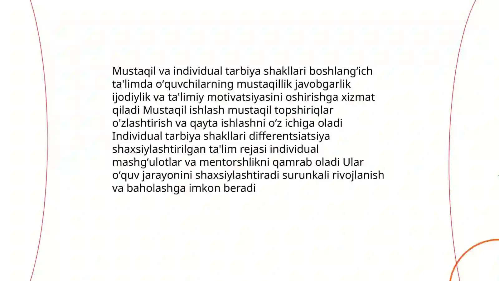 Boshlangʻich ta'lim didaktikasining tarbiya shakillari 4