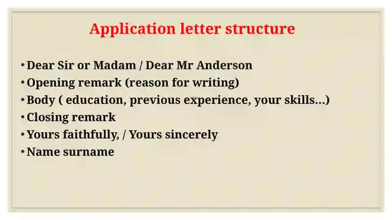 Application letter 4