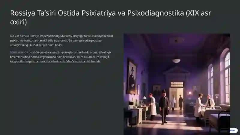 Oʻzbekistonda Psixodiagnostikaning Rivojlanish Tarixi 4