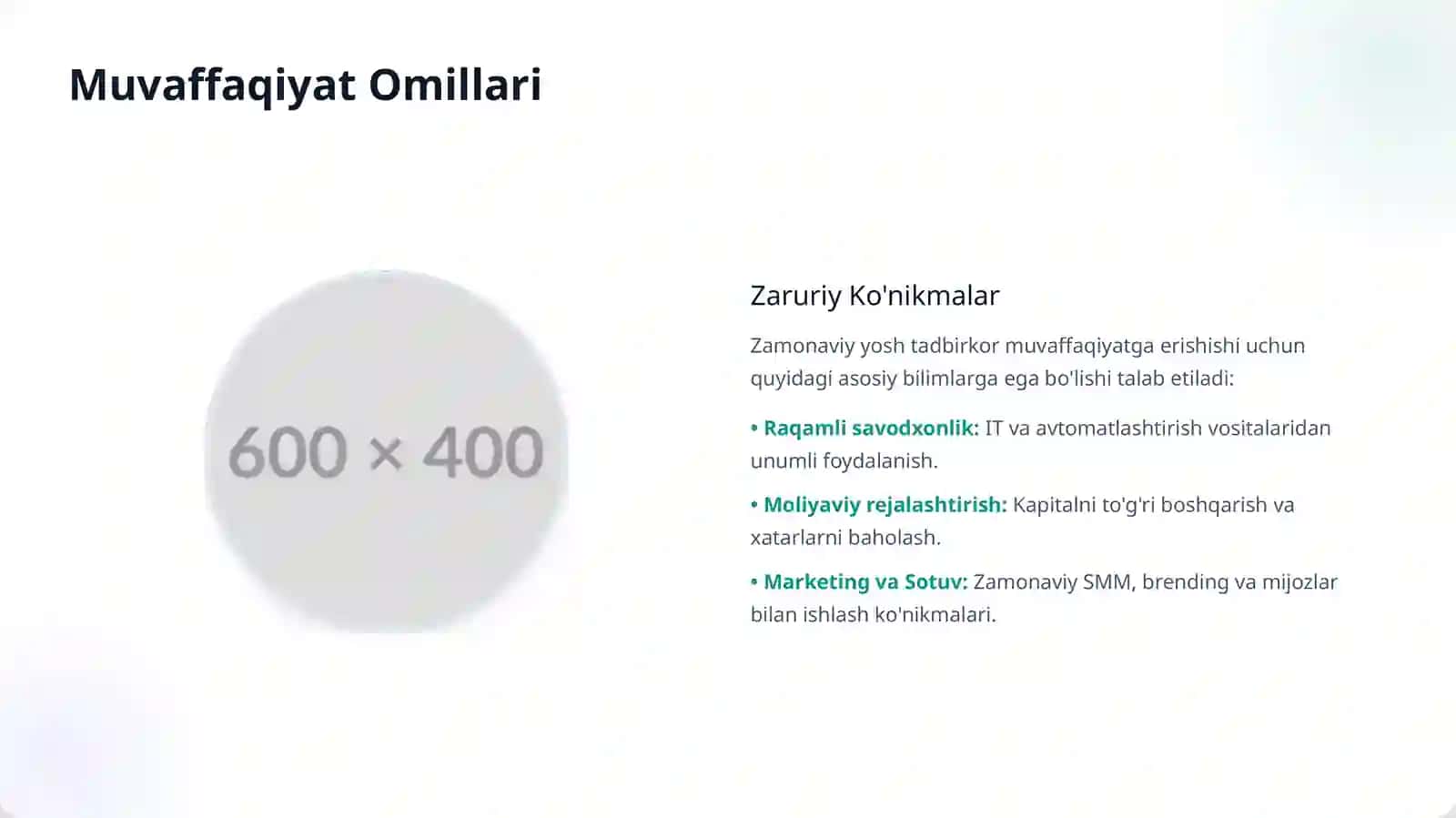 YOSHLAR TADBIRKORLIGI 4