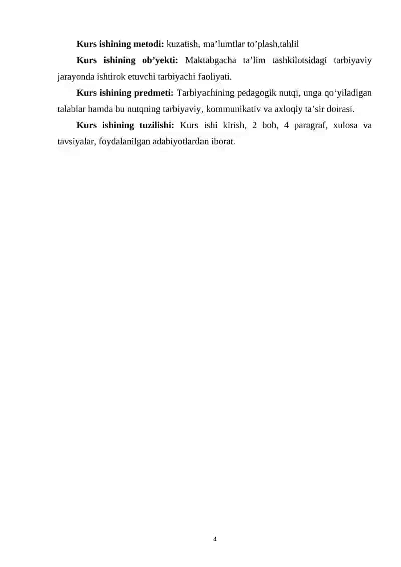 TARBIYACHI NUTQIGA QO‘YILGAN PEDAGOGIK TALABLAR 4