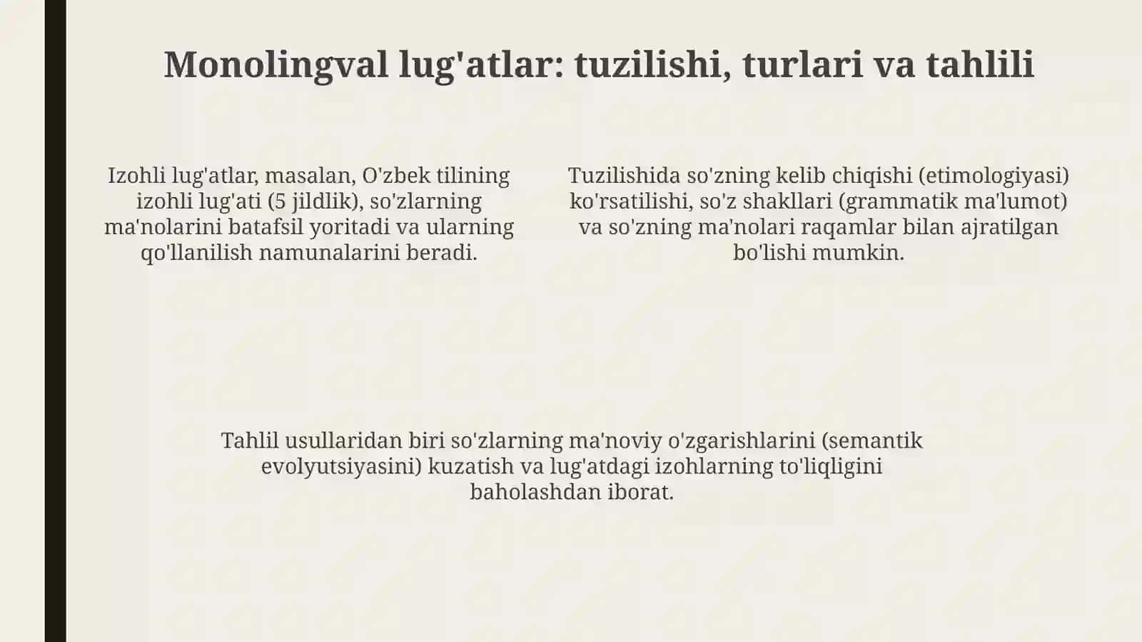 O‘zbekleksikografiyasi. Birtillivaikkitillilug‘atlarbilantanishish 4