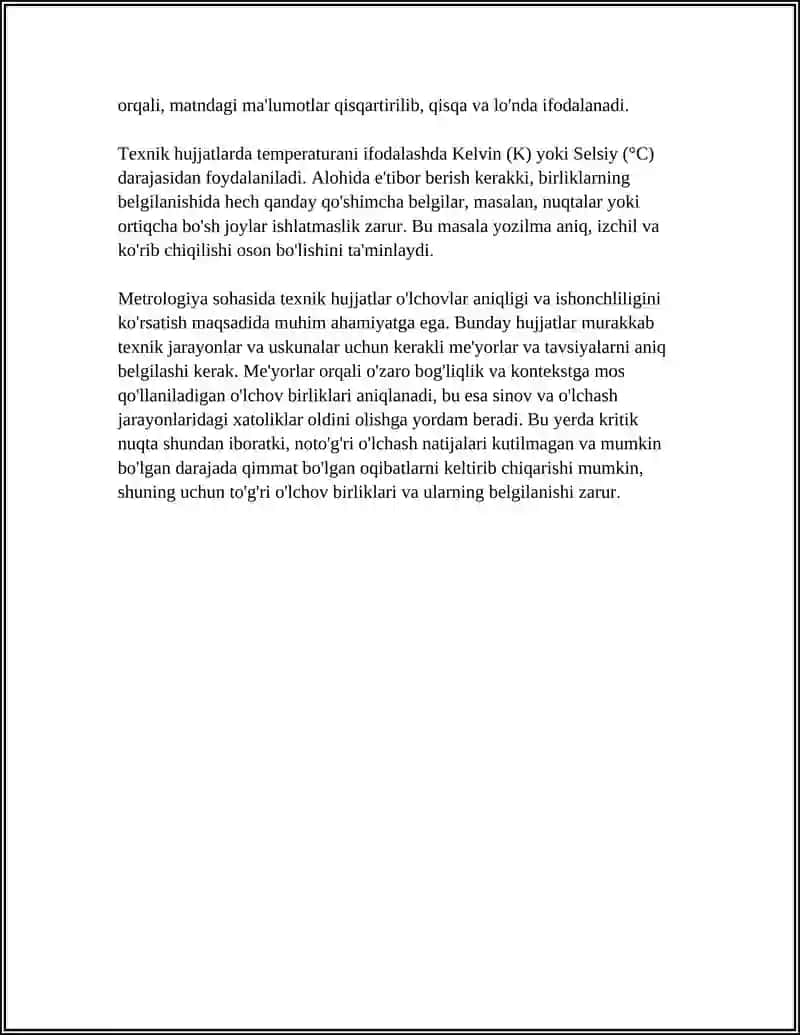 TEXNIK HUJJATLARNING METROLOGIK EKSPERTIZASI 4