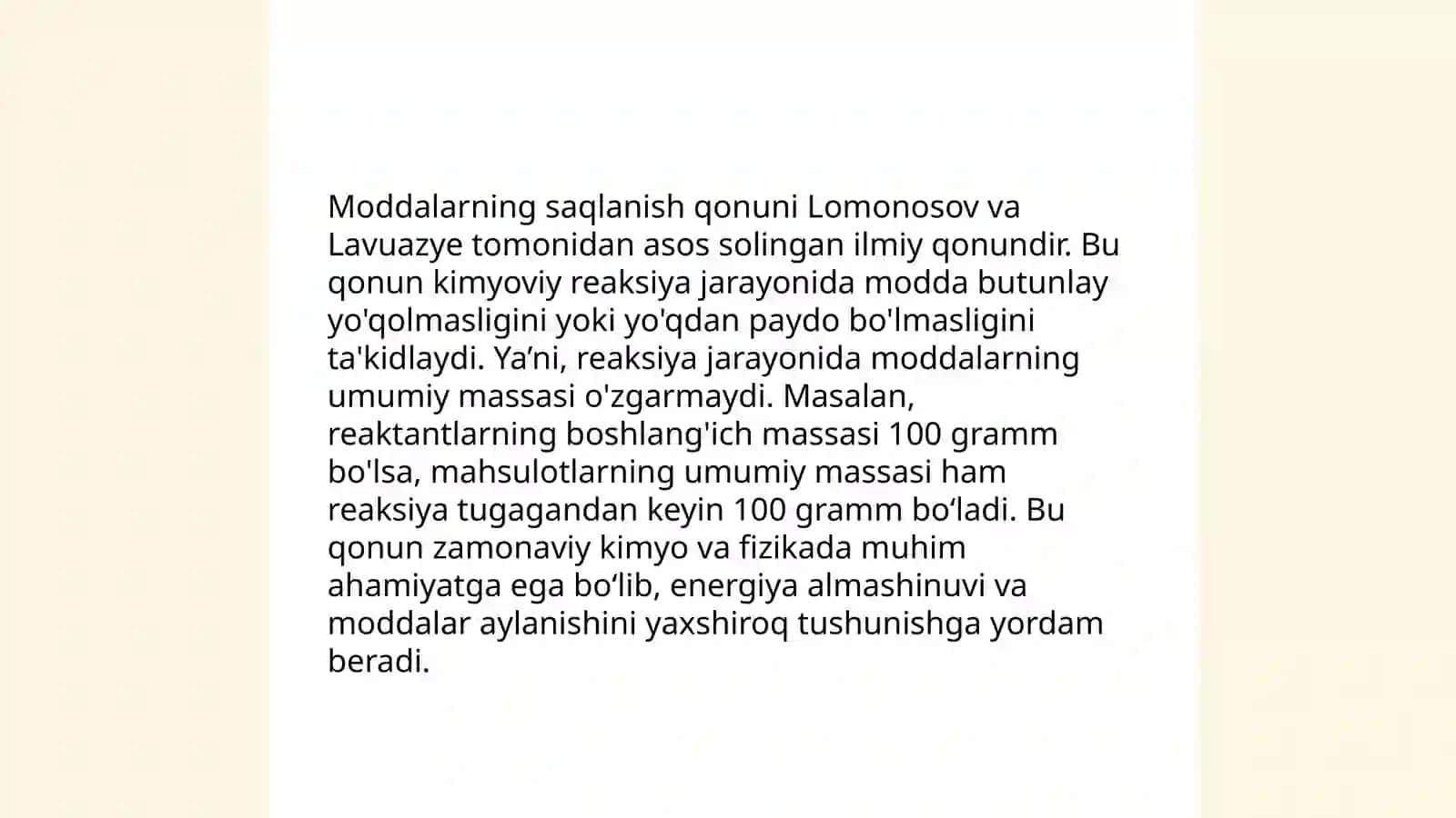 Kimyoning asosiy qonunlari 4