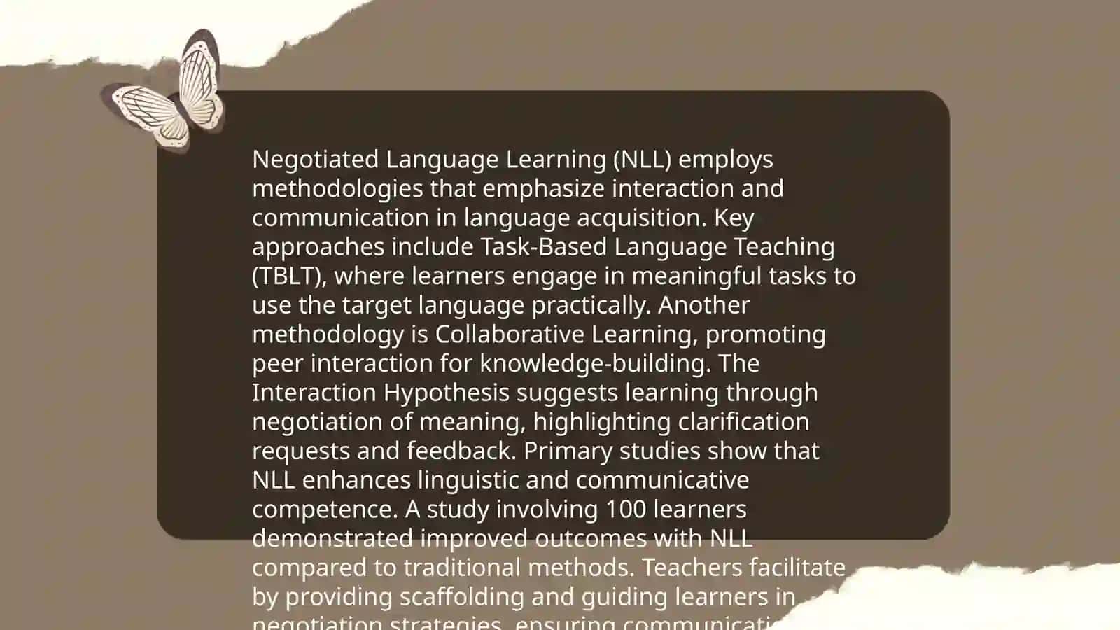Experiential and Negotiated Language Learning 4