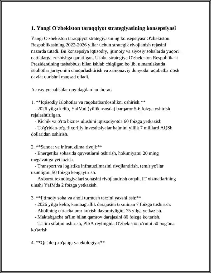 O'ZBEKISTON RESPUBLIKASI PREZIDENTI SH.M.MIRZIYOYEVNING "YANGI O'ZBEKISTON TARAQQIYOT STRATEGIYASI" KITOBIDA RIVOJLANISH MODELI VA UCHINCHI RENESSANS TUSHUNCHALARI 4