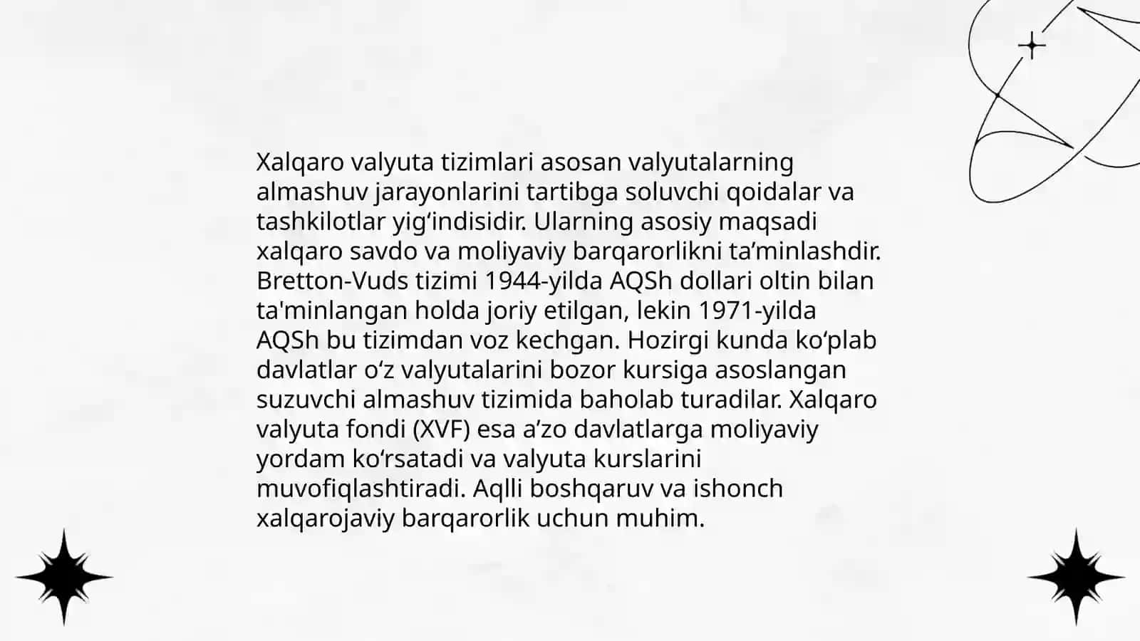 Xalqaro moliya bozorlari 4